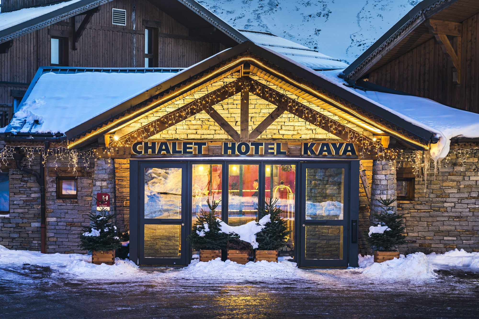 סן-מרטין-דה-בלוויל Chalet Hotel Kaya מראה חיצוני תמונה